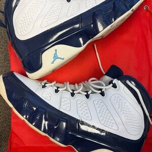 Jordan 9 Retro Pearl Blue - Sneakers White and Navy